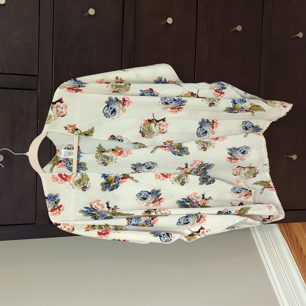 Floral Ruana